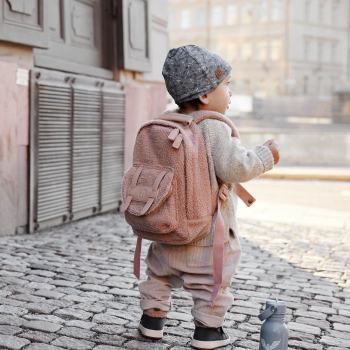 Ryggsekk MINI, Elodie, Pink Bouclé