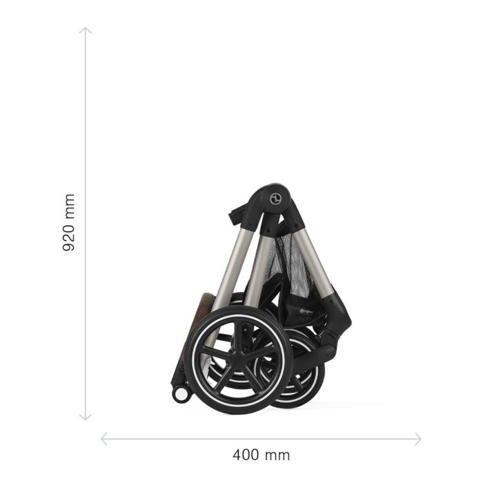 Barnevogn 2-in-1, Cybex, Eos Lux B, Moon Black