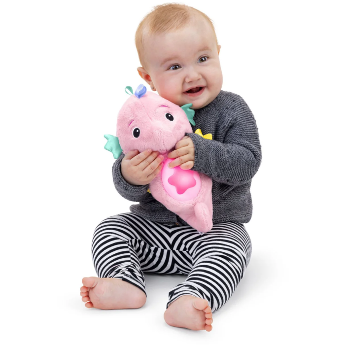 Baby Einstein, Sea Dreams Sjøhest™, Beroligende bamse med lyd, Rosa