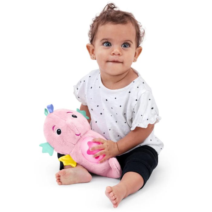Baby Einstein, Sea Dreams Sjøhest™, Beroligende bamse med lyd, Rosa