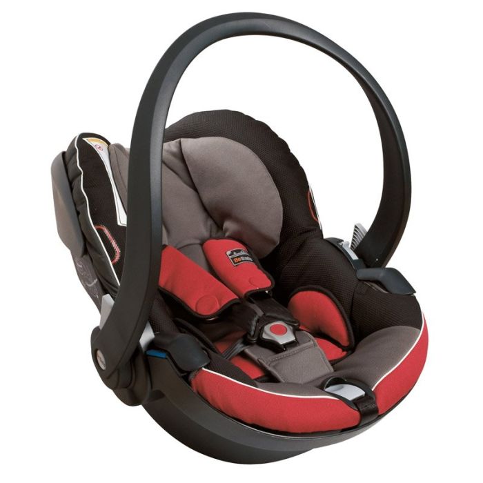 Bilstol, iZi Go, Besafe, Rød/Grå inkl. ISOfixbase