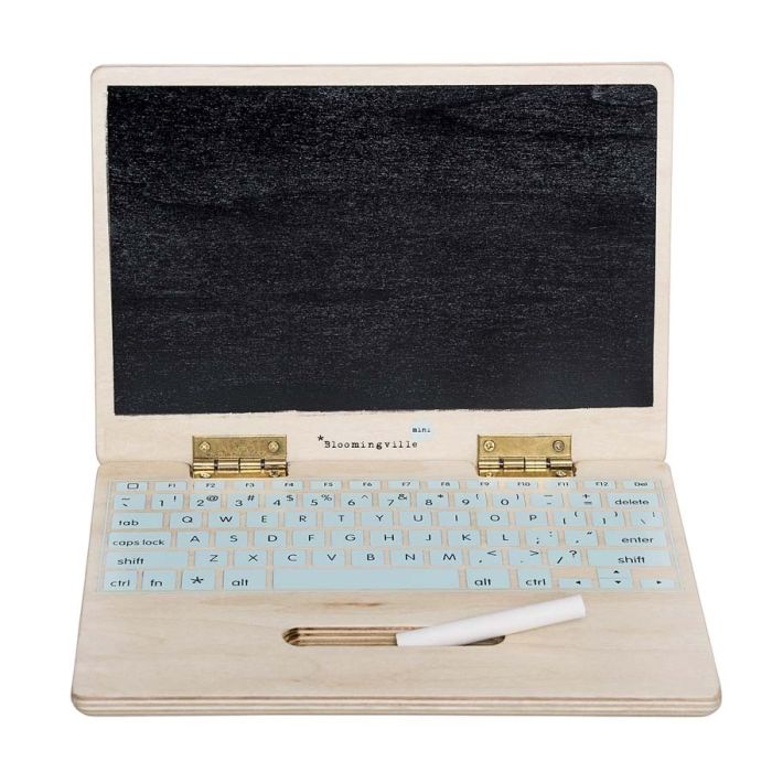 Bloomingville toy computer m/tavle, natur