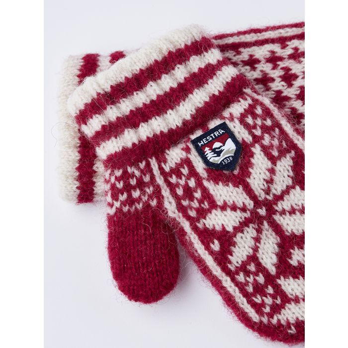 Ullvotter, Hestra, Kids' Nordic, Red/Offwhite