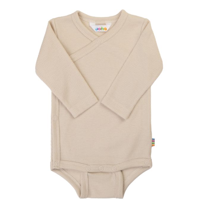 Joha Omslagsbody, Økologisk Bomull, Beige