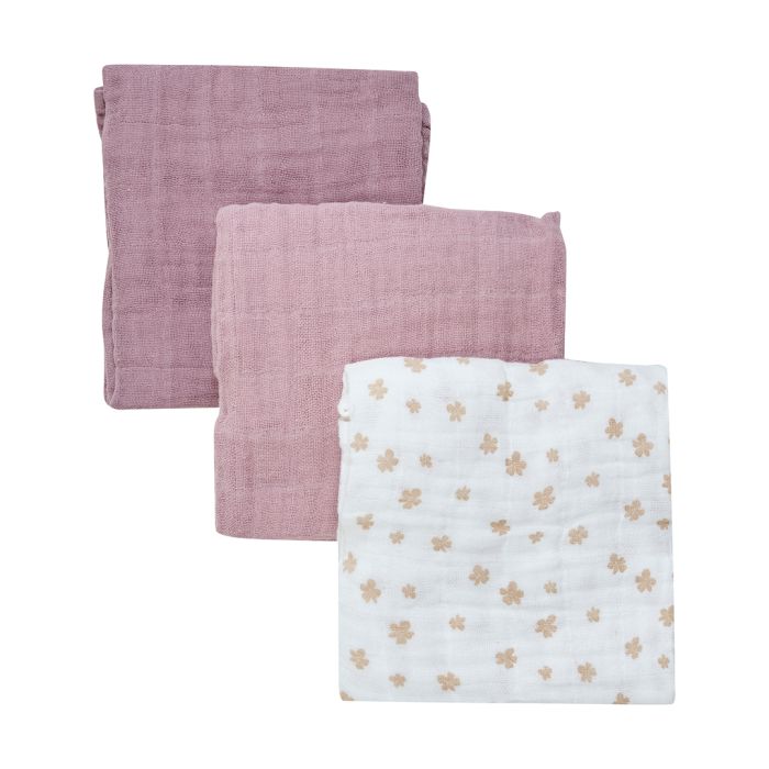 Gassklut, Pippi, Muslin, Quail, 3pk