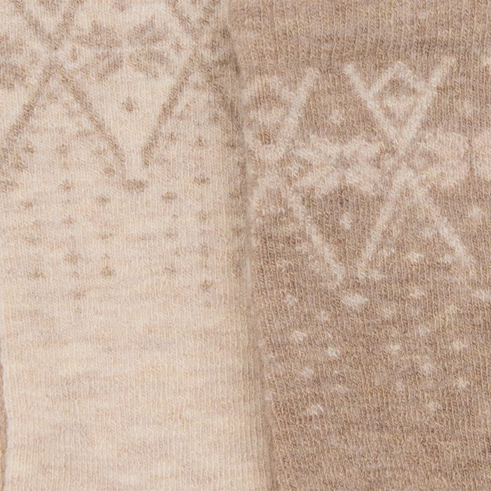 Minymo Ullsokker 2 pk, Sand Sheer Bliss