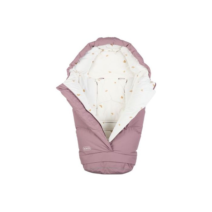 Vognpose, Voksi®, City North, Grape Wings + Lammeskinn til vogn, Natur