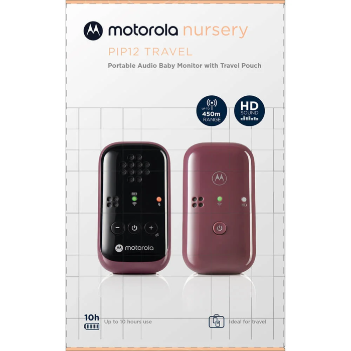 Motorola Babycall PIP12 Travel Audio Mulberry