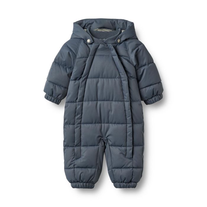 Wheat Vinterdress Baby, Grey Blue
