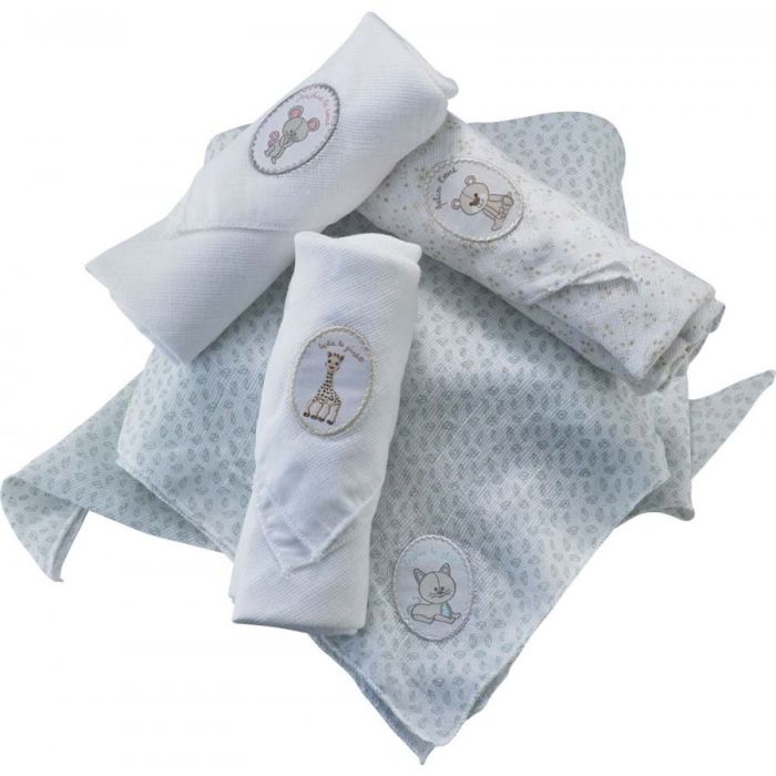 Sophie La Girafe svøpeteppe, 4 pk.