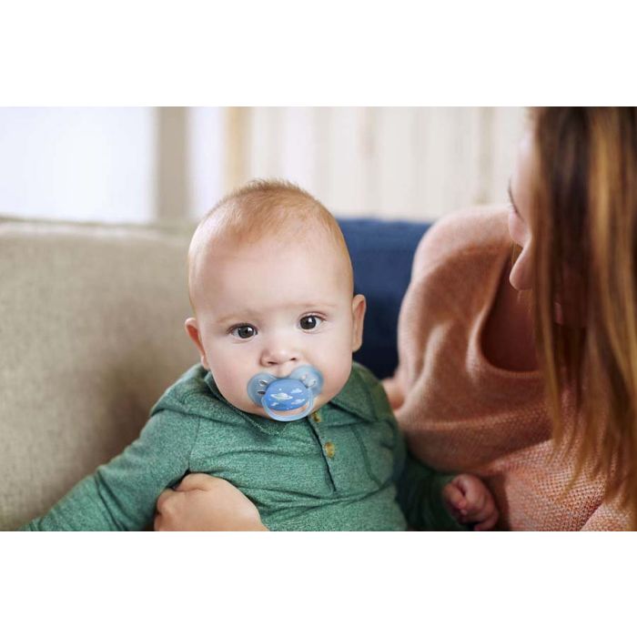 Smokk, Avent, Ultra soft, 6-18 mnd, 2pk, Blå