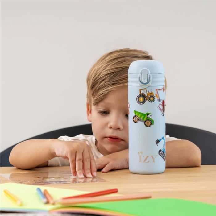 Drikkeflaske, IZY Kids, Blue Pirates, 350 ml
