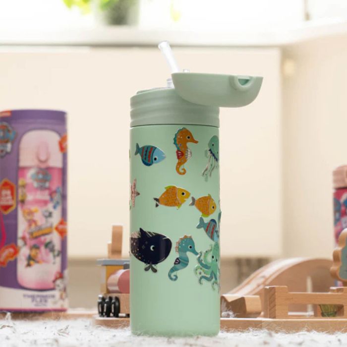 Drikkeflaske, IZY Kids, Green Sealife, 350 ml