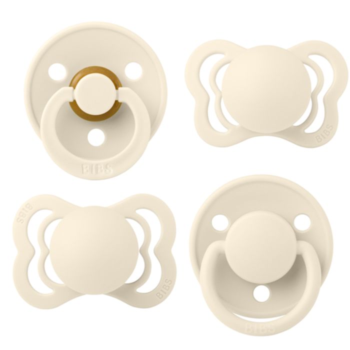 Smokk, BIBS, Try-it Collection, 4 pk Size 1, Ivory