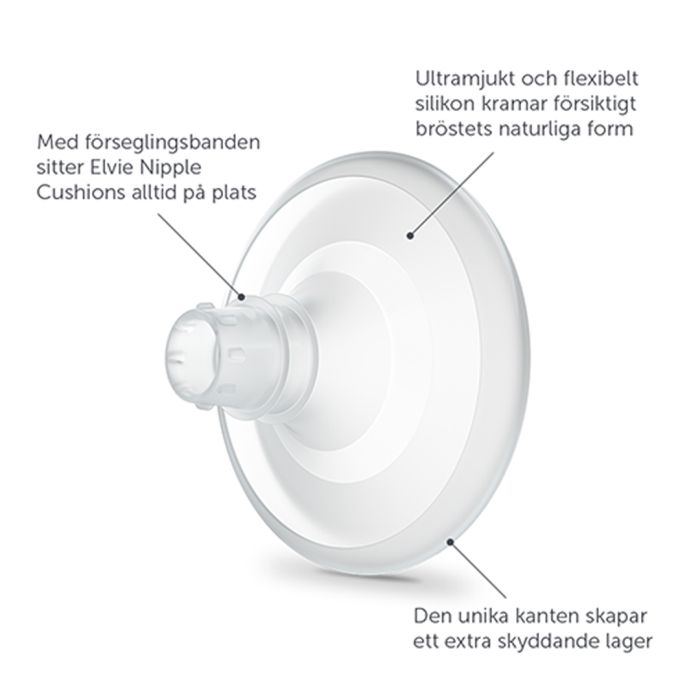 Brysttrakt, Elvie, 15 mm 2-pk