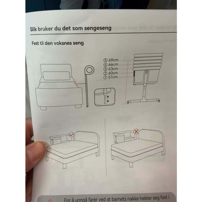 4ME, Premium Bed-Side Crib, Cozy Beige