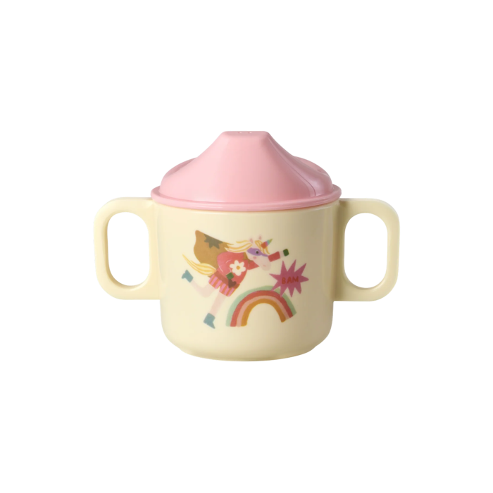 Tutekopp, "Hero" print, Rosa, 250ml, Rice