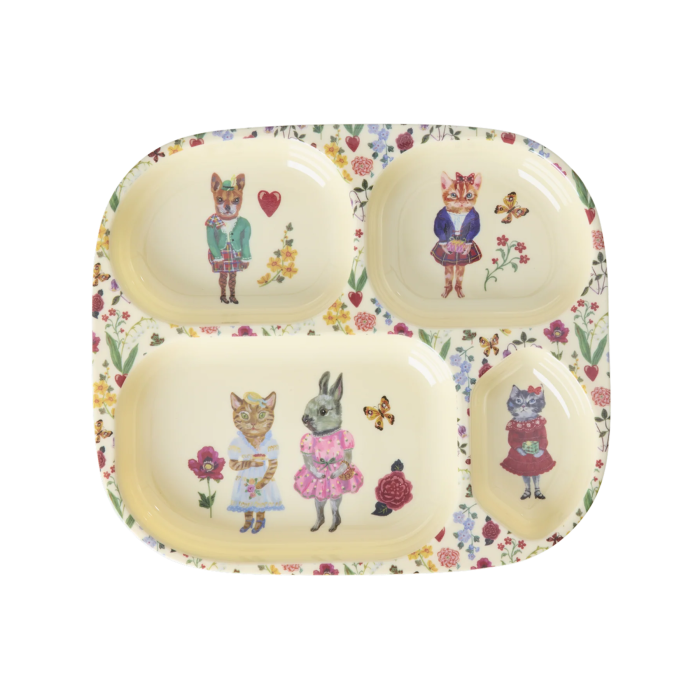 Babyservise i gaveeske, Nathalie Lété-design, Krem, Rice