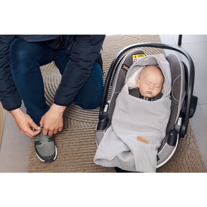 Voksi Baby Wrap Babyteppe, Star Light Grey
