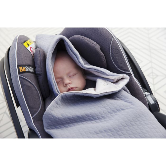 Voksi Baby Wrap Babyteppe, Star Light Grey