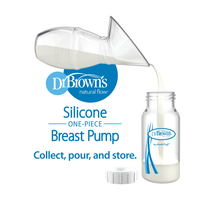 Dr.Brown Silikon Brystpumpe, Manuell