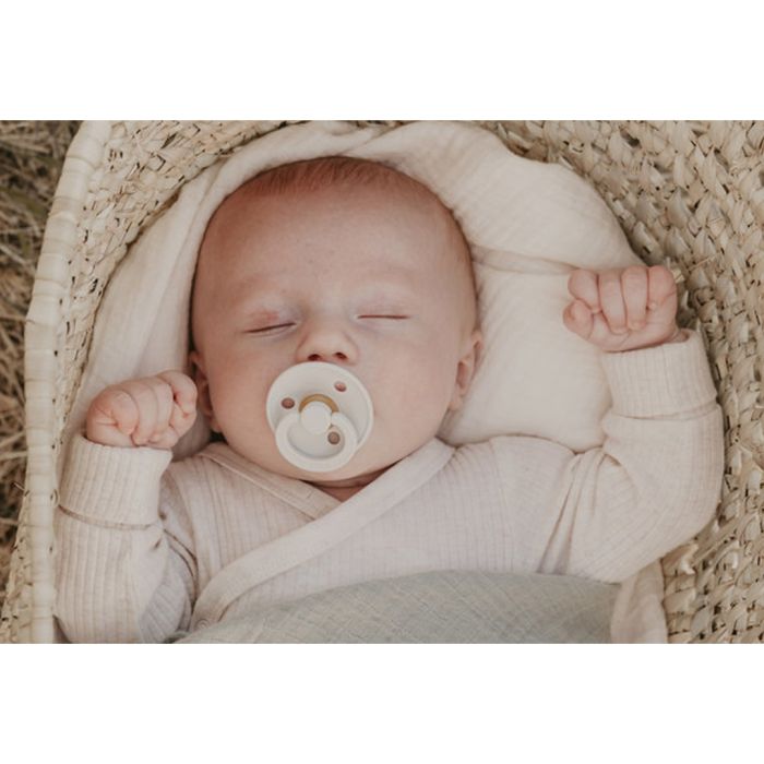 Smokk, BIBS, Latex, Size 2, Symmetrical, Ivory/Sage, 2pk
