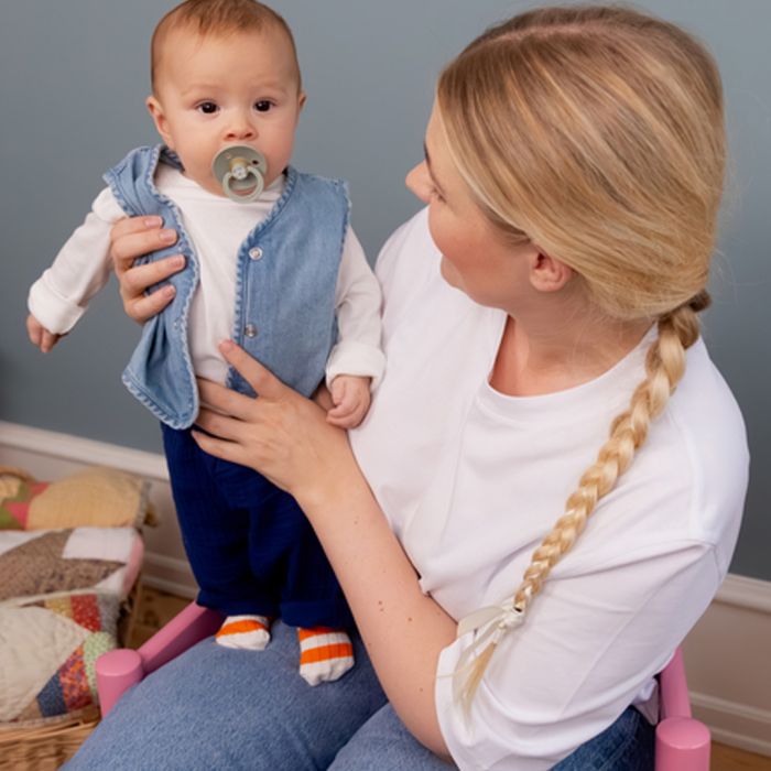 Smokk, BIBS, Latex, Size 2, Symmetrical, Blush Glow/Vanilla Glow, 2pk