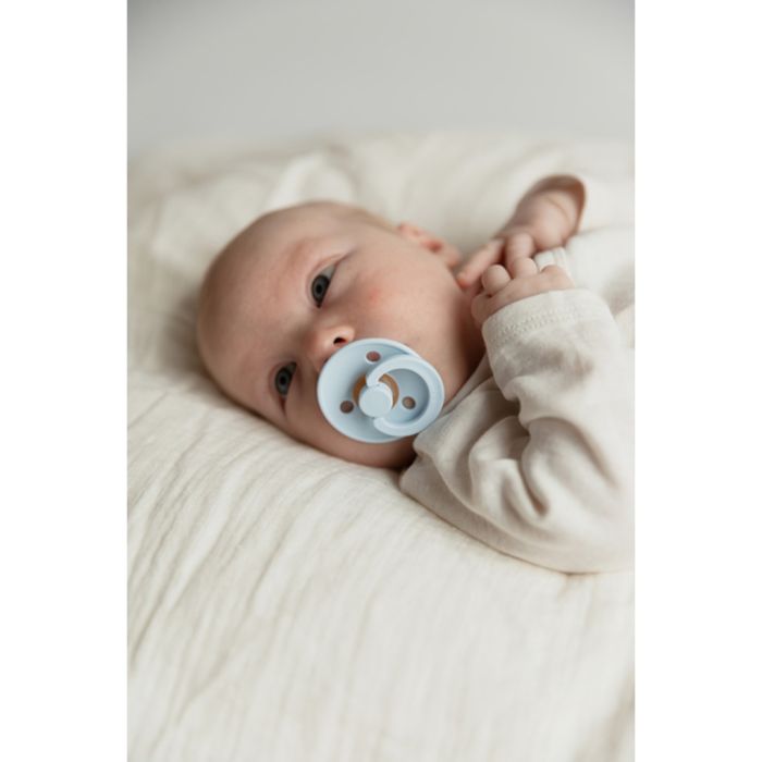Smokk, BIBS, Latex, Size 1, Vanilla Glow/Dark Oak Glow, 2pk