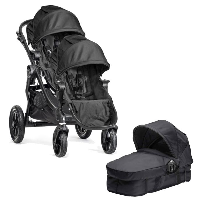 Vogn, City Select inkl. bassinet og søskensete, BabyJogger, Sort