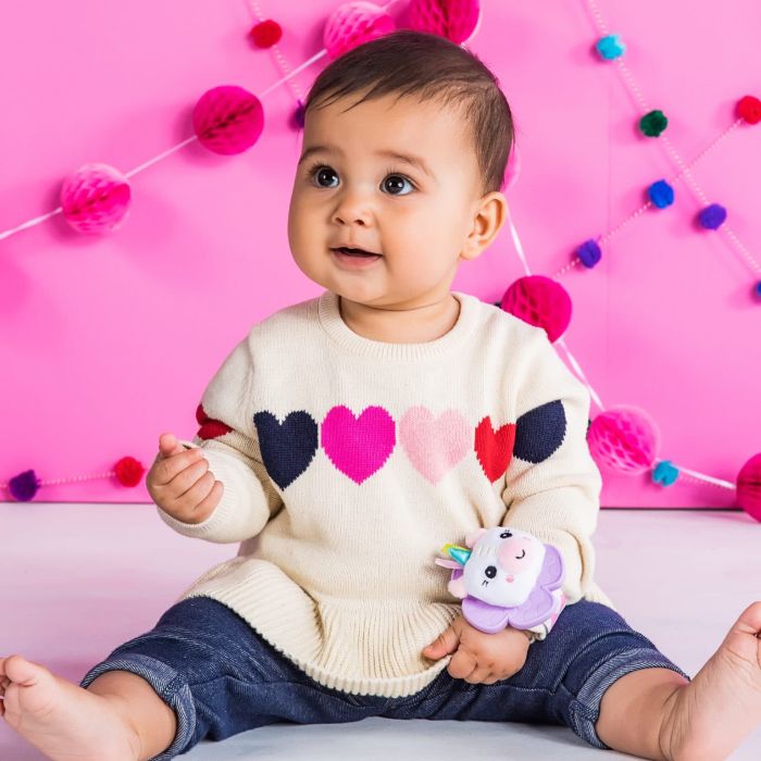 Snuggle & Teether, Brights Starts, Rosa