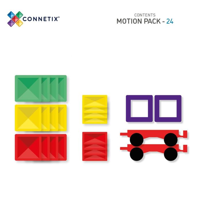 Magnetiske Leker, Connetix, Rainbow Motion Pack 24