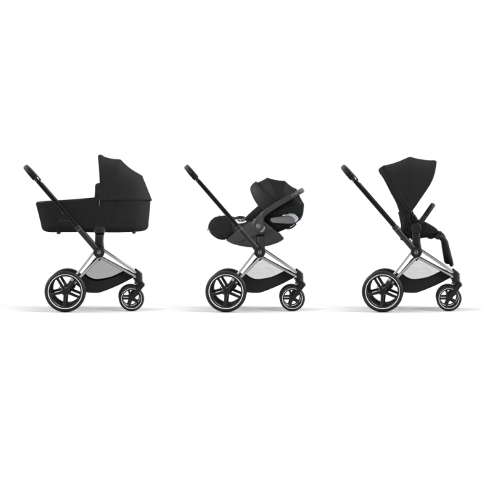 Cybex Priam, Chrome Black/Sepia Black, Komplett barnevogn
