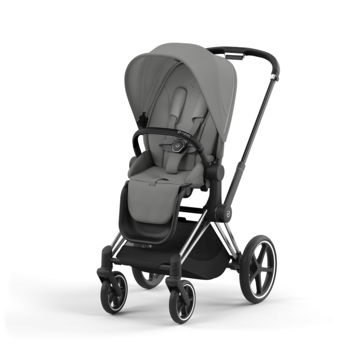 Cybex Priam, Chrome Black/Mirage Grey, Barnevogn