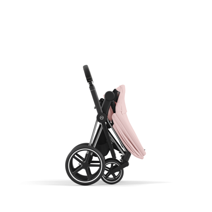 Cybex Priam, Chrome Black/Peach Pink, Barnevogn