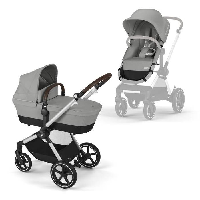 Cybex Eos Lux 2-in-1, Stone Grey, Barnevogn