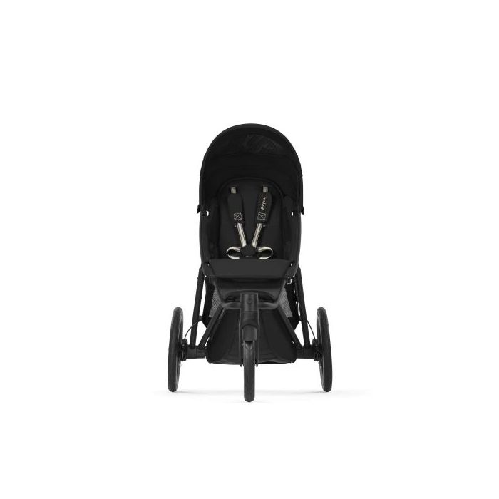 Komplett vogn, Cybex, Avi Spin, BLK Moon Black inkl. liggedel Moss Green