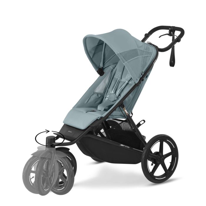 Barnevogn, Cybex, Avi Spin, BLK Stormy Blue Light