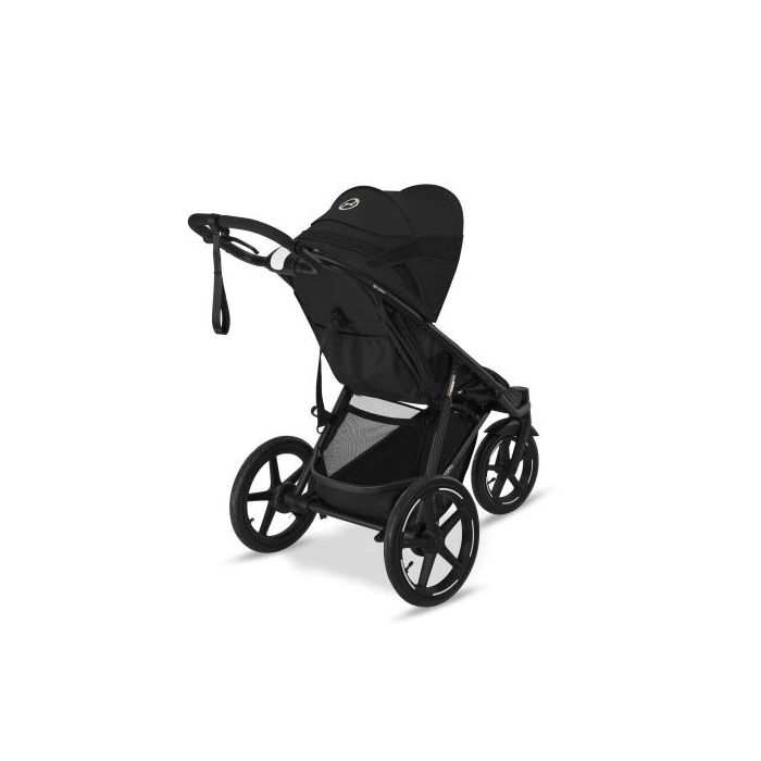 Komplett vogn, Cybex, Avi Spin, BLK Moon Black inkl. liggedel Moss Green