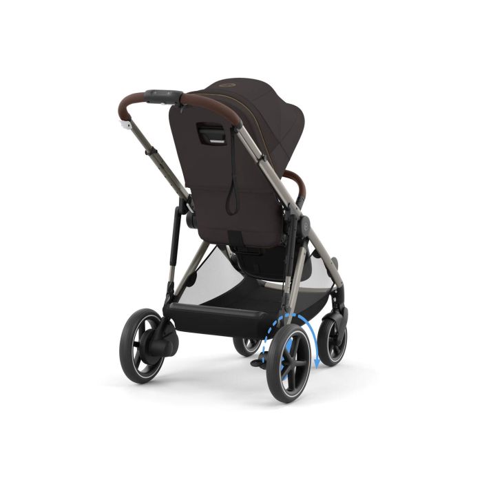 Cybex E-Gazelle, Chocolate Brown, Komplett barnevogn