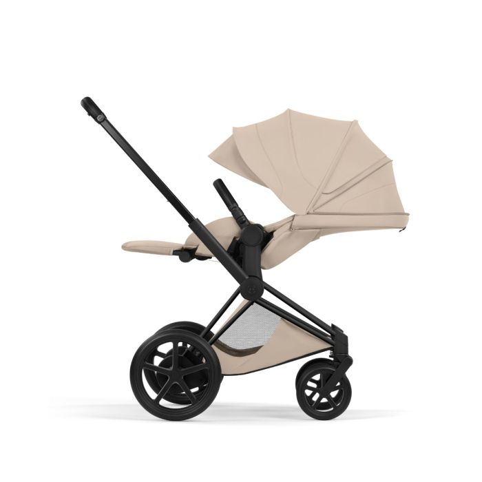 Cybex ePriam, Style Collection, Komplett Barnevogn, New Generation, Matt Black/Cozy Beige