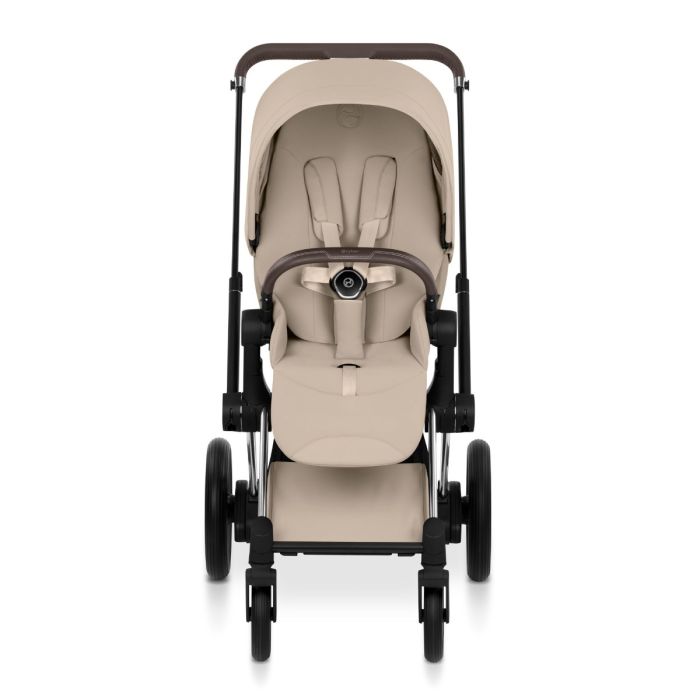 Cybex ePriam, Style Collection, Komplett Barnevogn, New Generation, Chrome/Cozy Beige