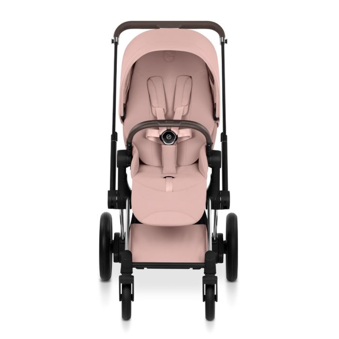 Cybex ePriam, Style Collection, Komplett Barnevogn, New Generation, Chrome/Peach Pink
