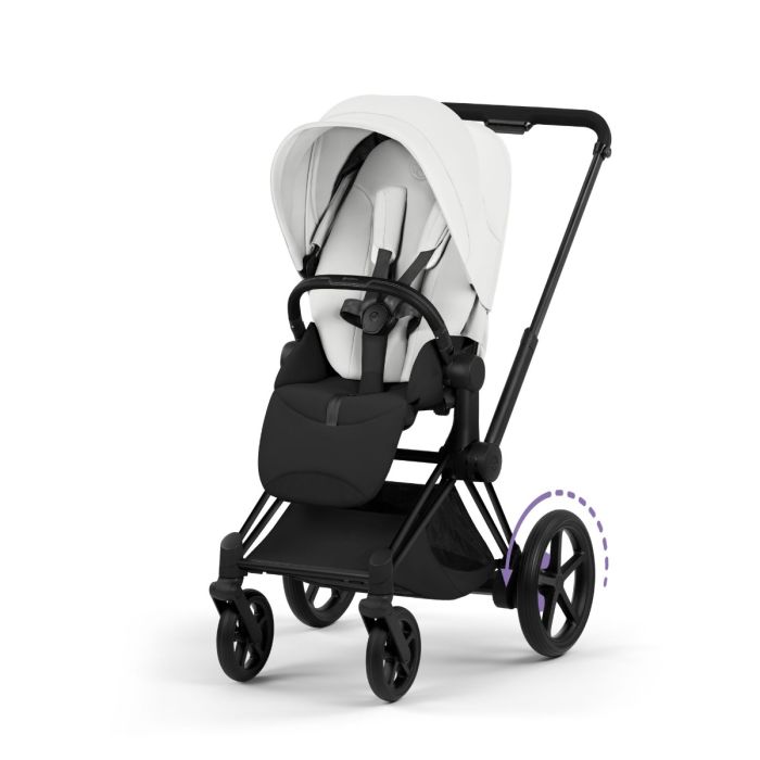 Cybex ePriam, Style Collection, Komplett Barnevogn, New Generation, Matt Black/Off White