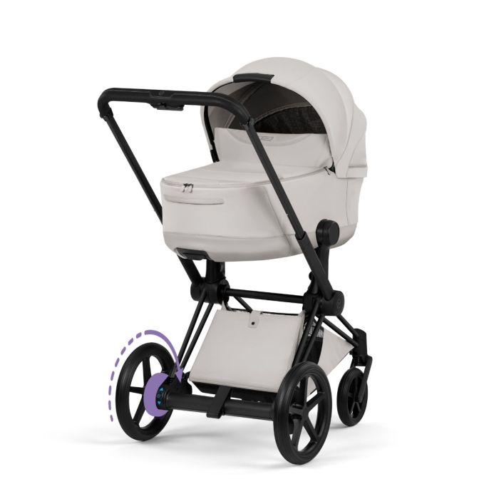 Cybex ePriam, Style Collection, Komplett Barnevogn, New Generation, Matt Black/City Grey