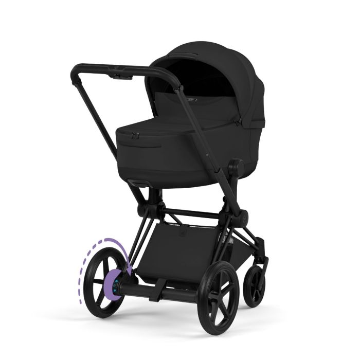 Cybex ePriam, Style Collection, Komplett Barnevogn, New Generation, Matt Black/Sepia Black