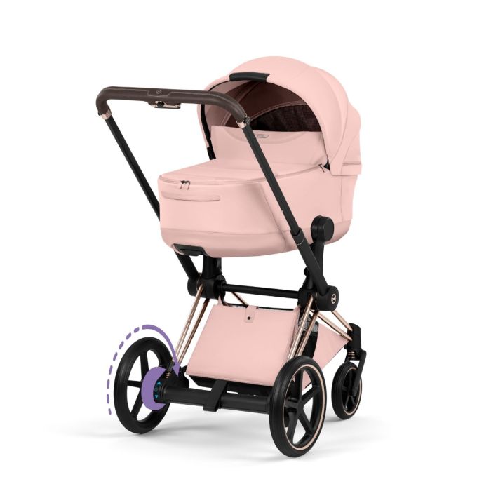 Cybex ePriam, Style Collection, Komplett Barnevogn, New Generation, Rose Gold/Peach Pink