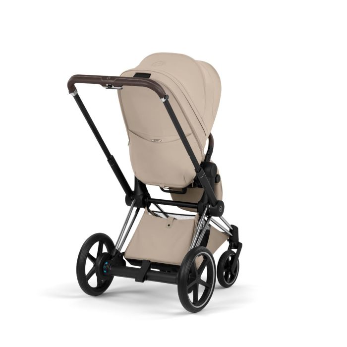 Cybex ePriam, Style Collection, Komplett Barnevogn, New Generation, Chrome/Cozy Beige