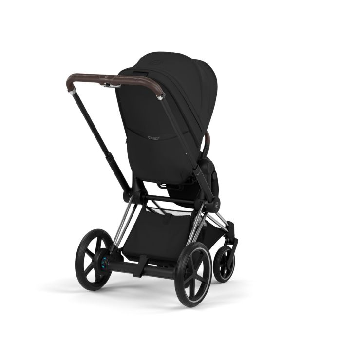 Cybex ePriam, Style Collection, Komplett Barnevogn, New Generation, Chrome/Sepia Black