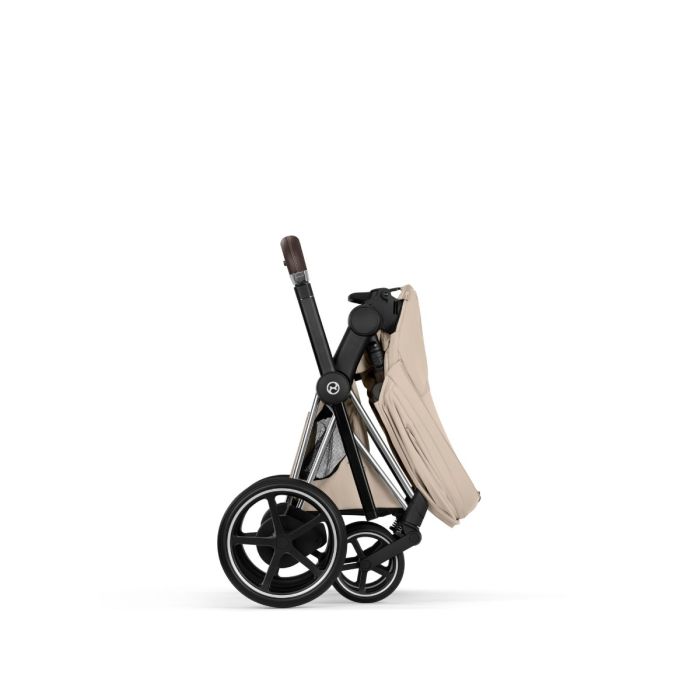 Cybex ePriam, Style Collection, Komplett Barnevogn, New Generation, Chrome/Cozy Beige