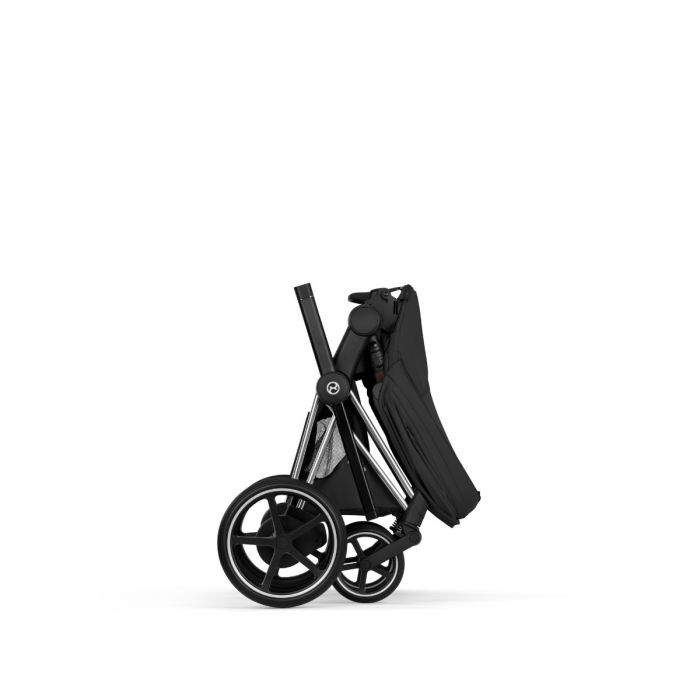 Cybex ePriam, Style Collection, Komplett Barnevogn, New Generation, Chrome/Sepia Black